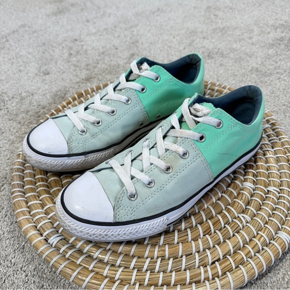 Converse Women’s Chuck Taylor Allstar Low Top Sneakers Shoes in Mint White 5 - Picture 3 of 12